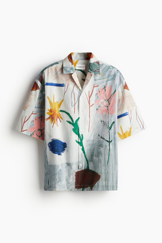 HM Freizeithemd Aus Baumwolle In Loose Fit