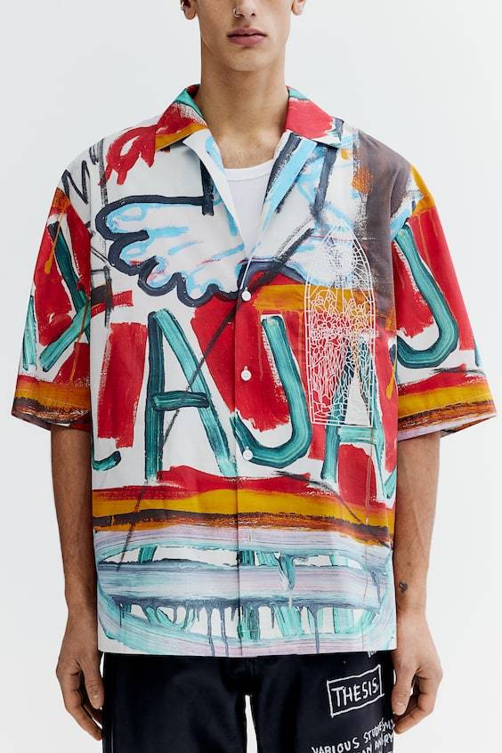 HM Freizeithemd Aus Baumwolle In Loose Fit