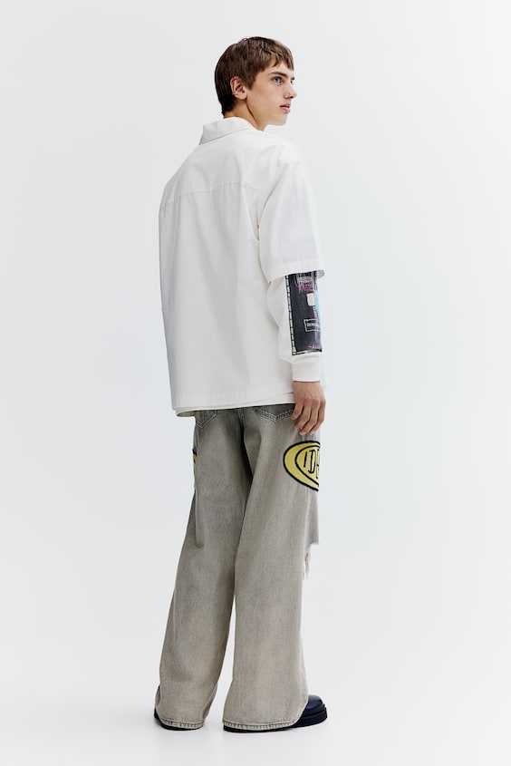 HM Freizeithemd Aus Baumwolle In Loose Fit