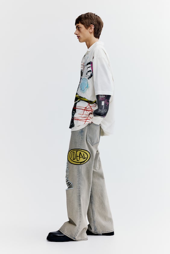 HM Freizeithemd Aus Baumwolle In Loose Fit