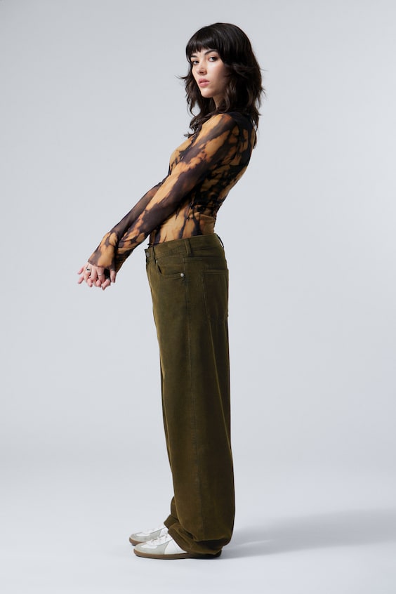 HM Galaxy – Weite, Gerade Geschnittene Cordhose