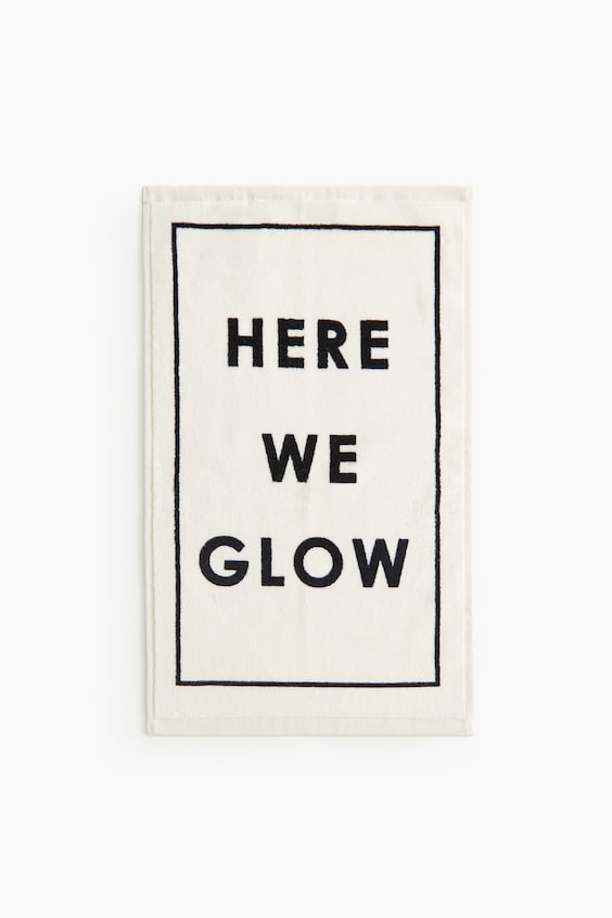 HM Gästehandtuch Aus Velours Mit Motivdetail