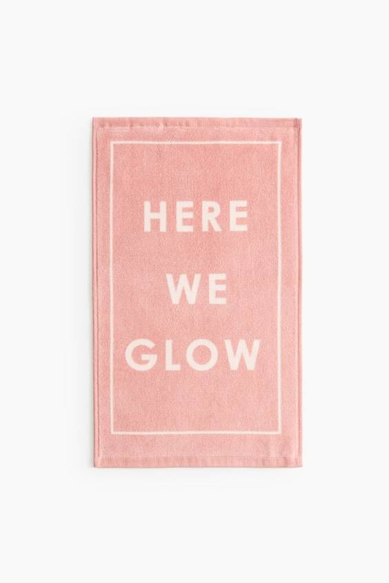 HM Gästehandtuch Aus Velours Mit Motivdetail