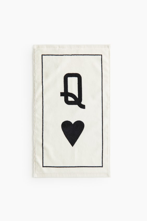 HM Gästehandtuch Aus Velours Mit Motivdetail