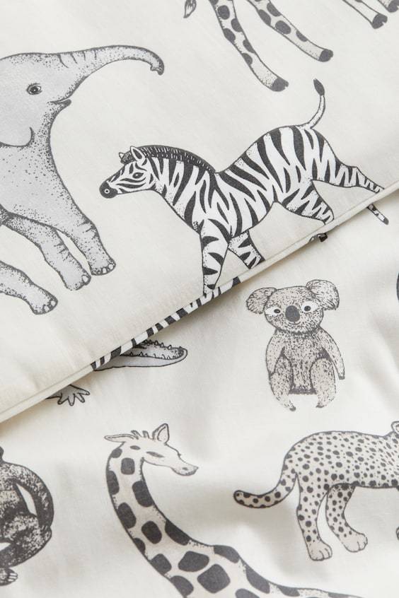 HM Gemusterte Baumwollbettwäsche