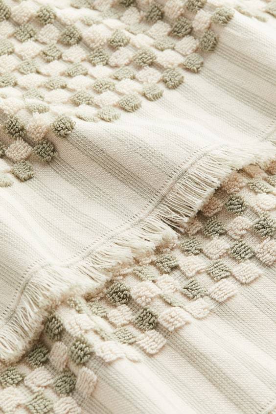 HM Gemustertes Handtuch Aus Baumwollfrottee