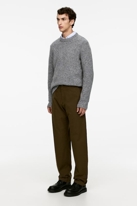 HM Gerade Hose Aus Baumwollmischung