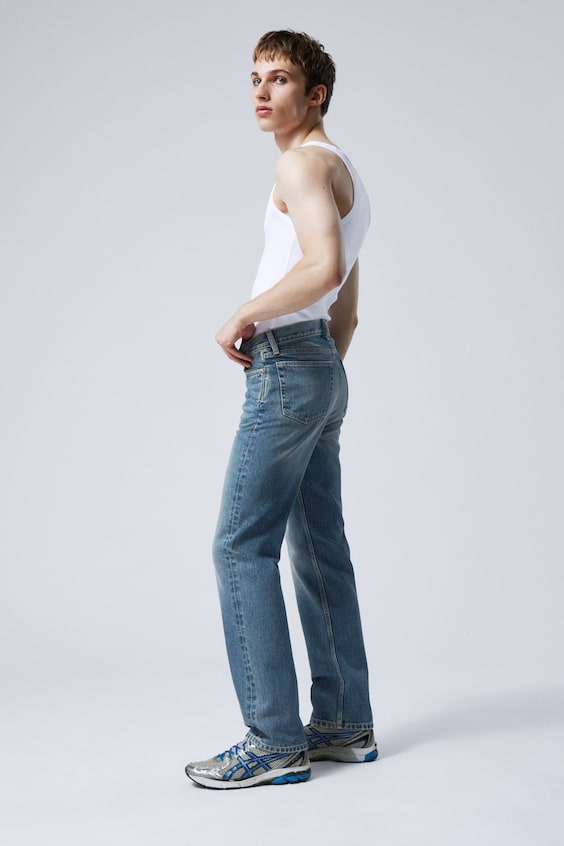 HM Gerade Regular-Jeans Klean