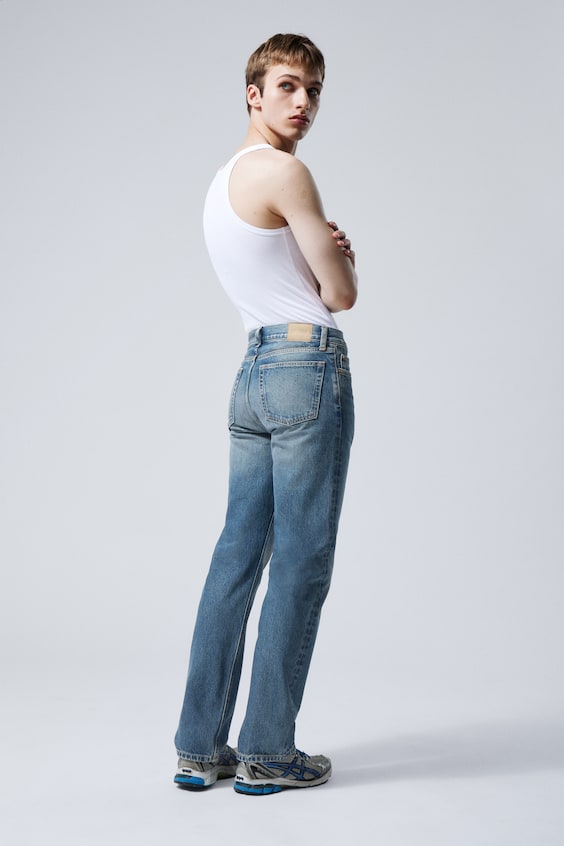 HM Gerade Regular-Jeans Klean