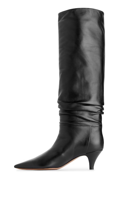 HM Geraffte Lederstiefel