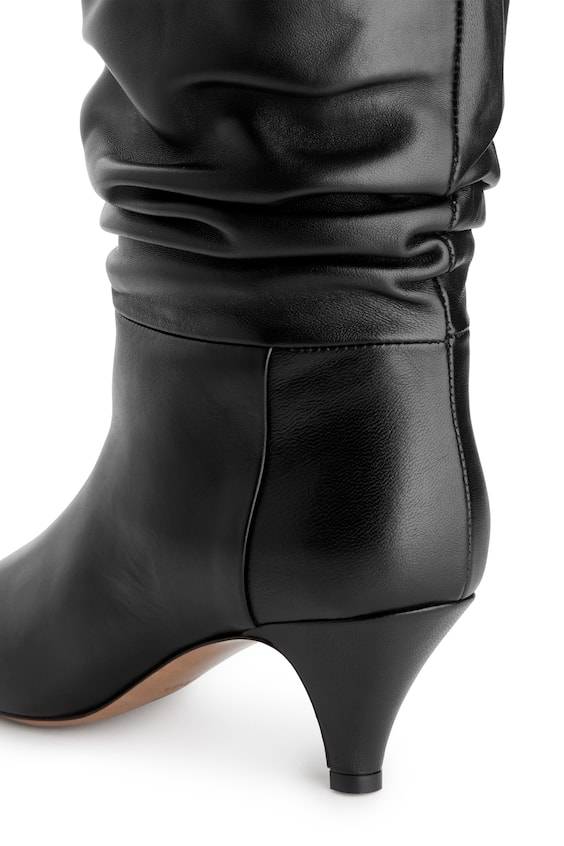 HM Geraffte Lederstiefel