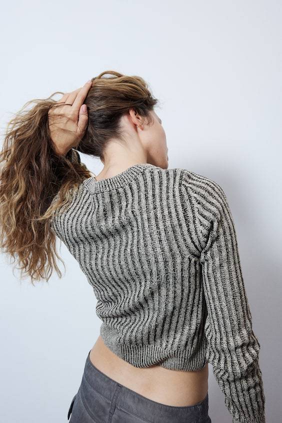 HM Gerippter Cardigan