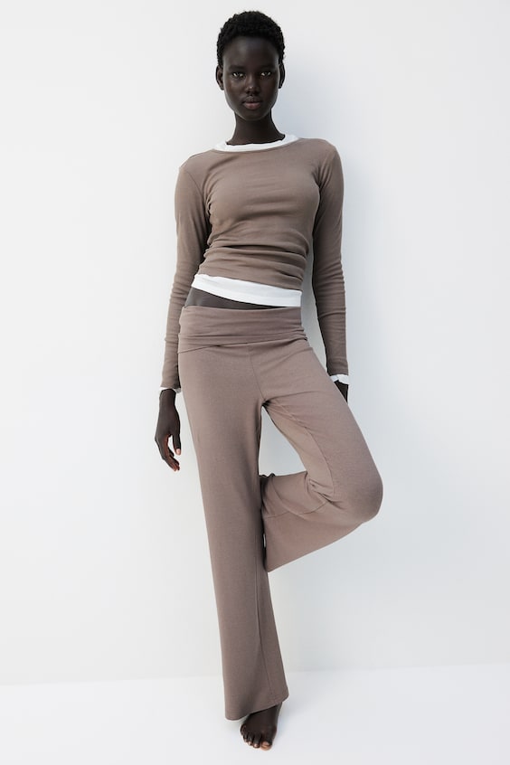 HM Geripptes Jerseyshirt