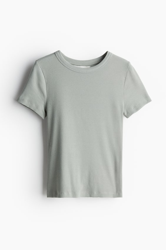 HM Geripptes T-Shirt