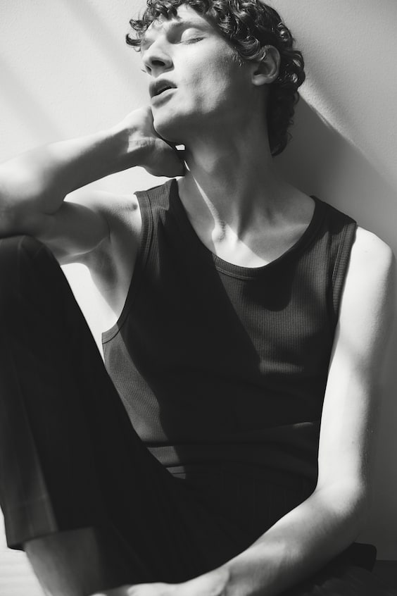 HM Geripptes Tanktop In Slim Fit