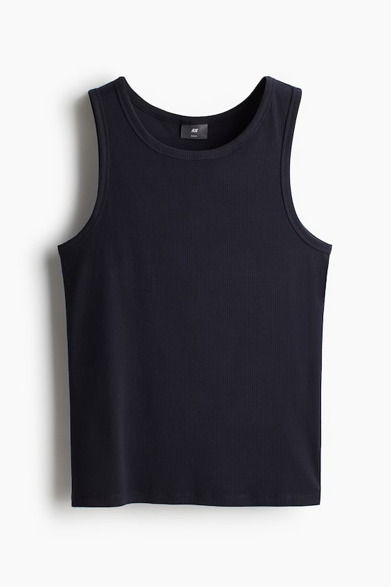 HM Geripptes Tanktop In Slim Fit