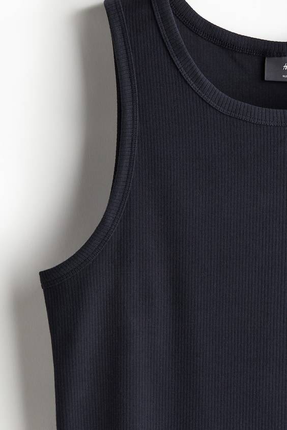 HM Geripptes Tanktop In Slim Fit