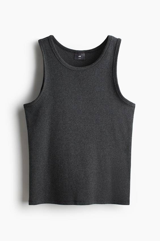HM Geripptes Tanktop In Slim Fit