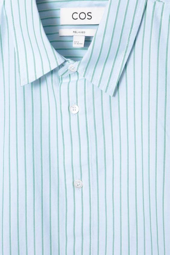 HM GESTREIFTES KURZARMHEMD