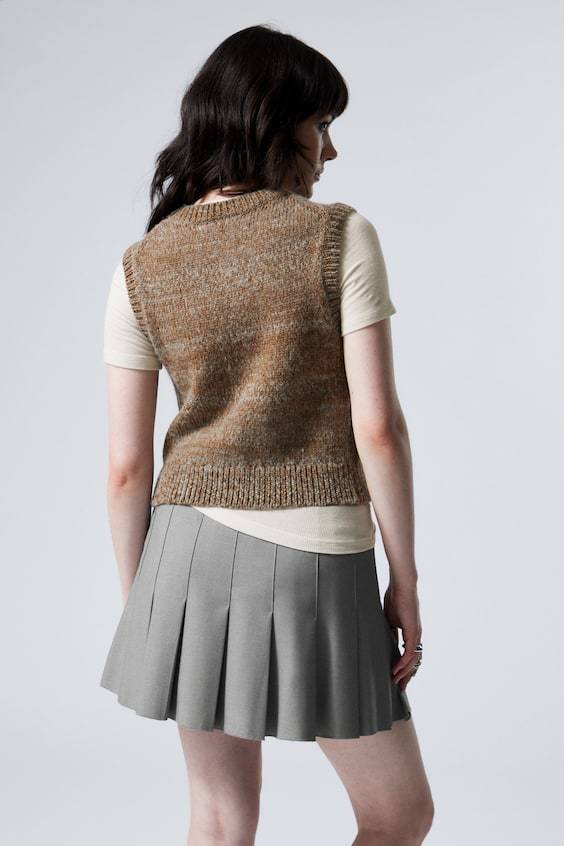 HM Gestrickte Weste Aus Wollmischung