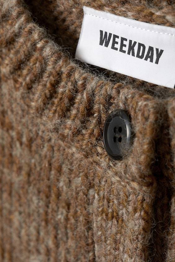 HM Gestrickte Weste Aus Wollmischung