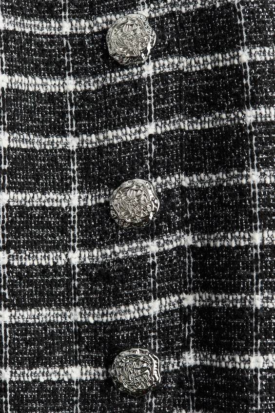 HM Glitzerndes Trägertop Mit Knopfleiste