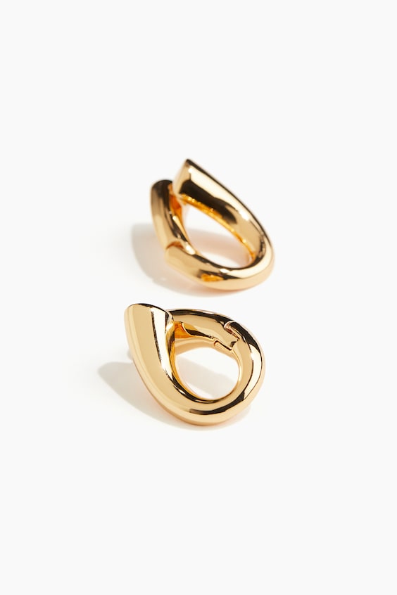 HM Gold-plated Hoop Earrings
