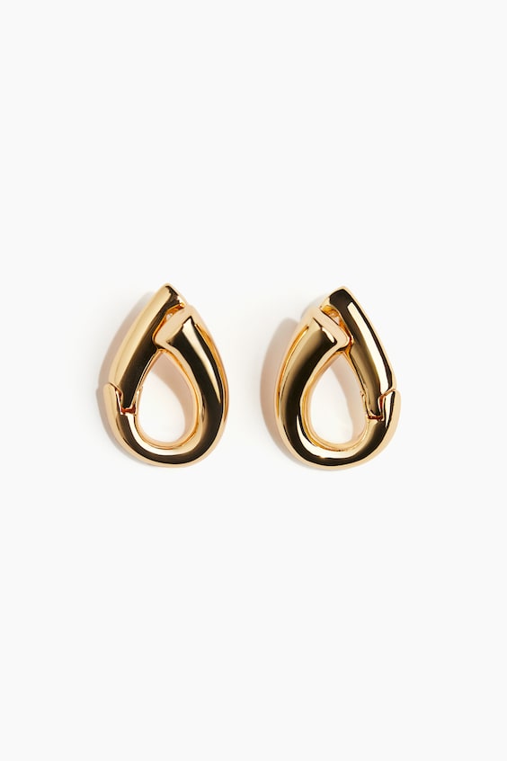 HM Gold-plated hoop earrings