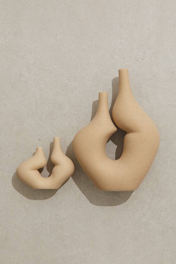 HM Große Vase Aus Steingut