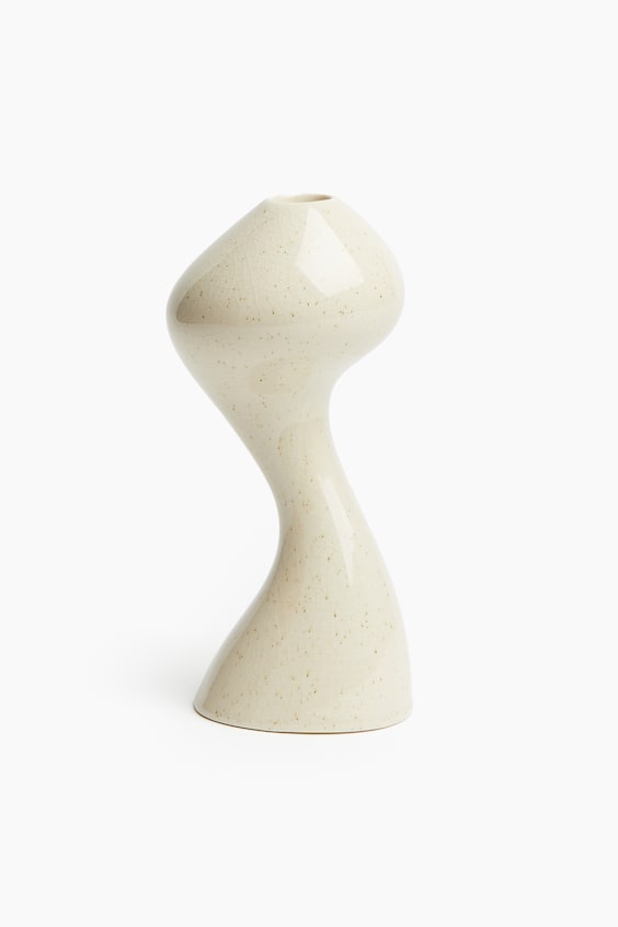 HM Großer Kerzenständer Aus Steingut