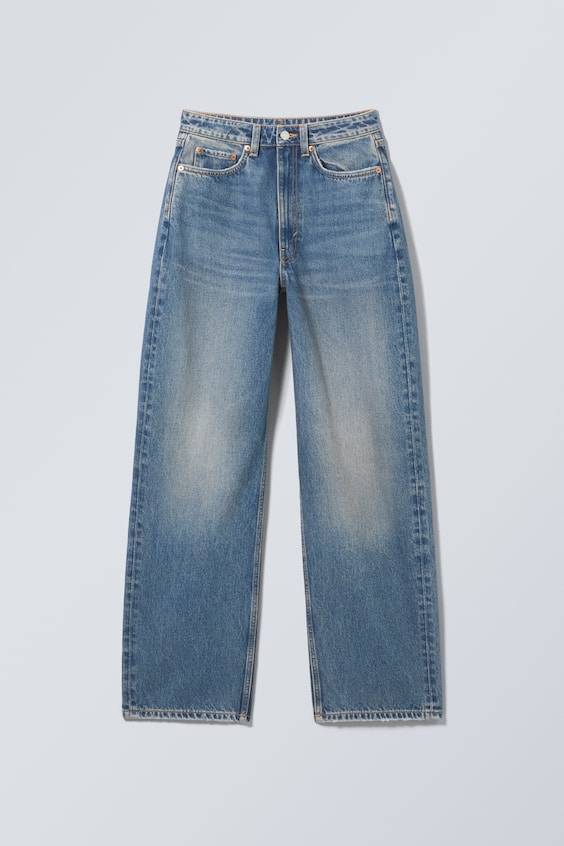 HM Halo Curve – Jeans Mit Hohem Bund Und Weitem Bein