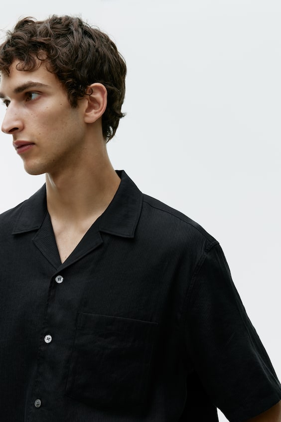 HM Hemd Aus Leinenmischung