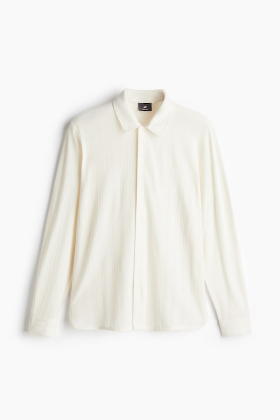 HM Hemd Aus Spitzenjersey In Regular Fit