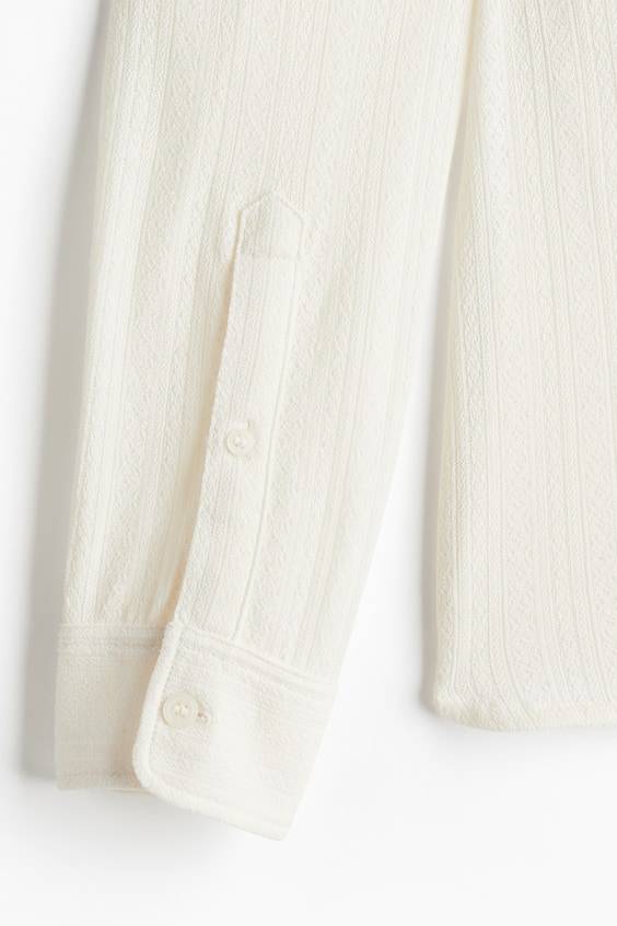HM Hemd Aus Spitzenjersey In Regular Fit