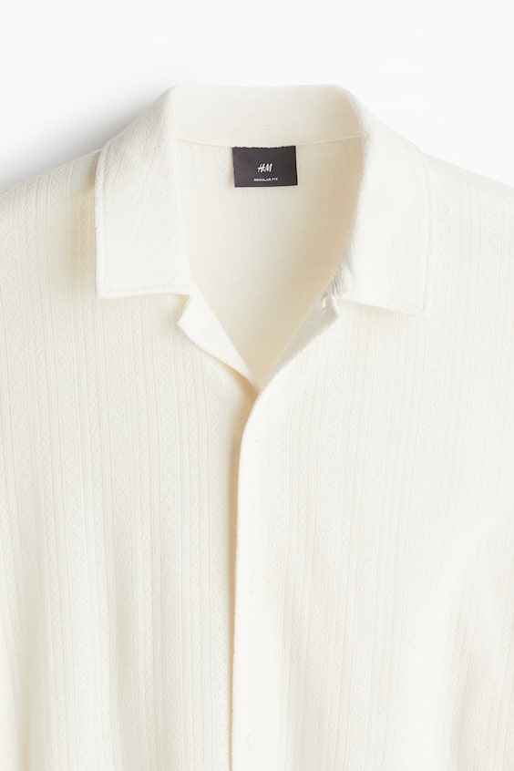 HM Hemd Aus Spitzenjersey In Regular Fit