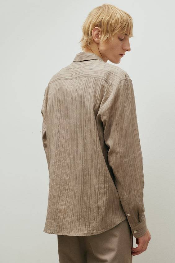 HM Hemd Mit Struktur In Regular Fit