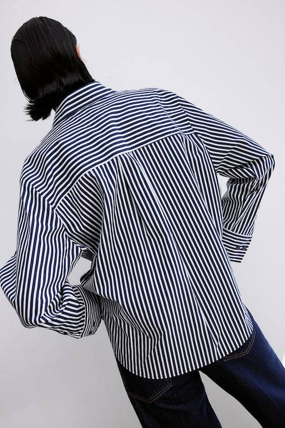 HM Hemdbluse Aus Popeline