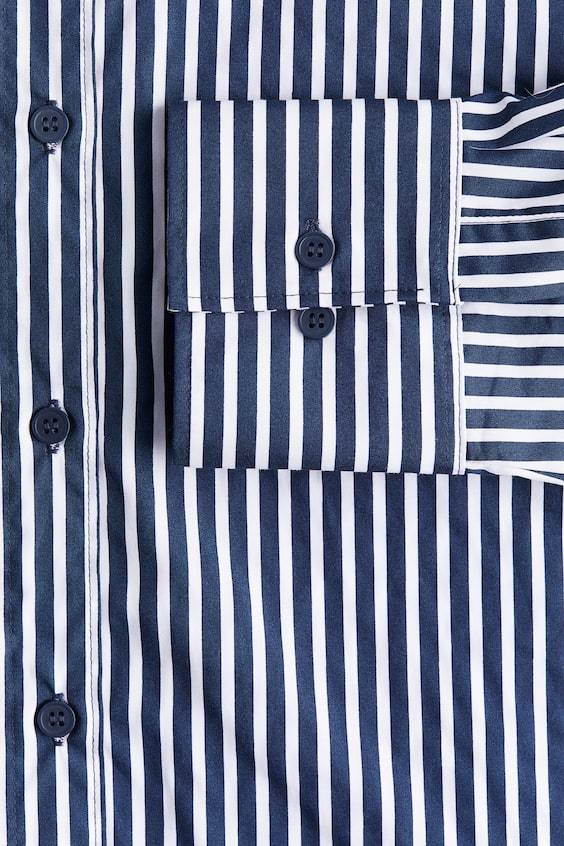 HM Hemdbluse Aus Popeline