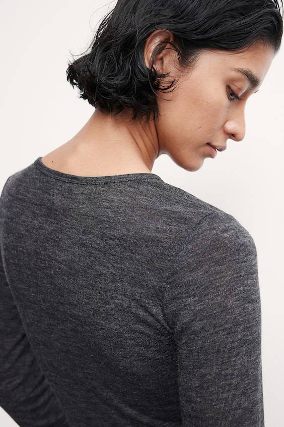 HM Henleyshirt In Feinstrick