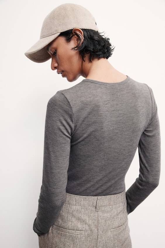 HM Henleyshirt In Feinstrick