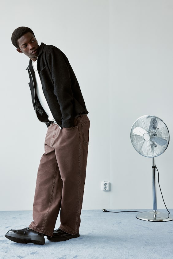 HM Hose Aus Canvas Im Baggy Style