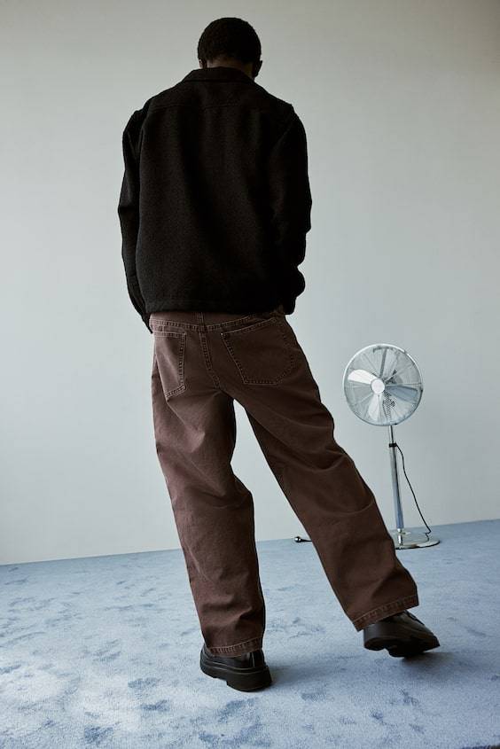 HM Hose Aus Canvas Im Baggy Style