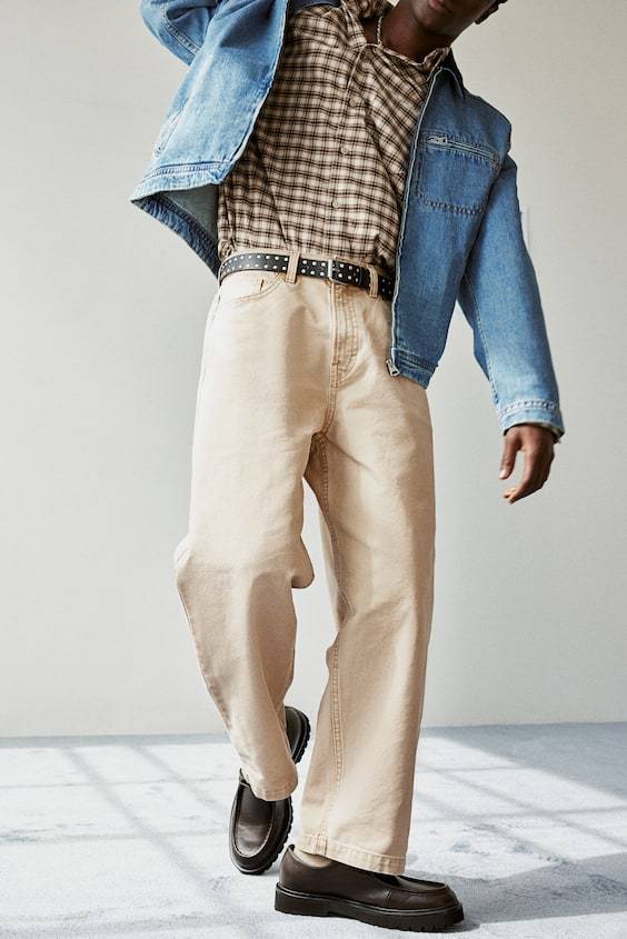 HM Hose Aus Canvas Im Baggy Style