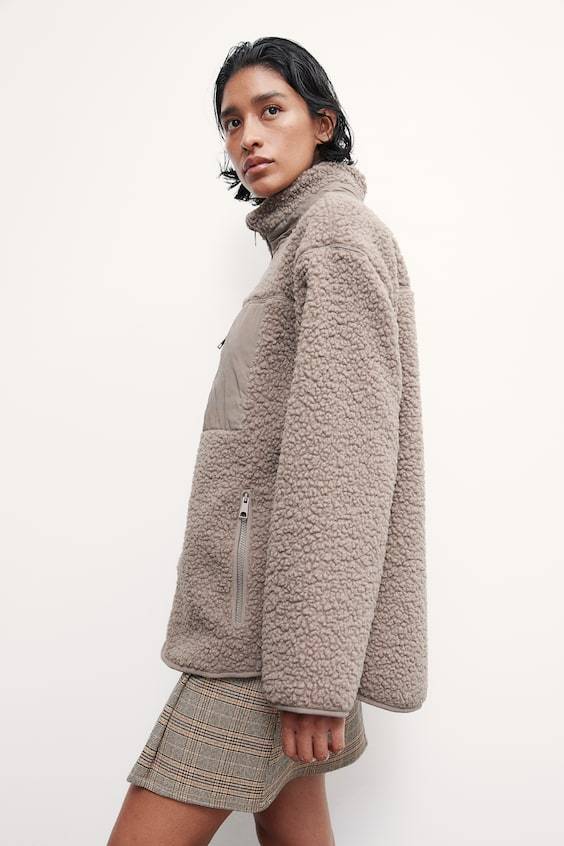 HM Jacke Aus Teddyfleece