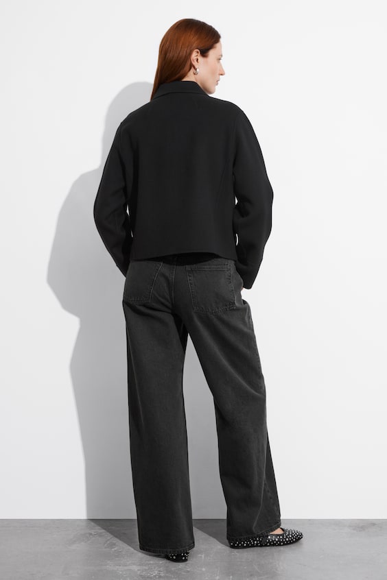 HM Jacke Aus Wollmischung Mit Kragen