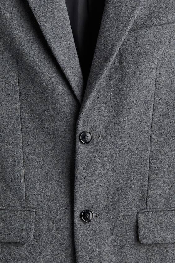 HM Jackett aus Wollmischung in Regular Fit