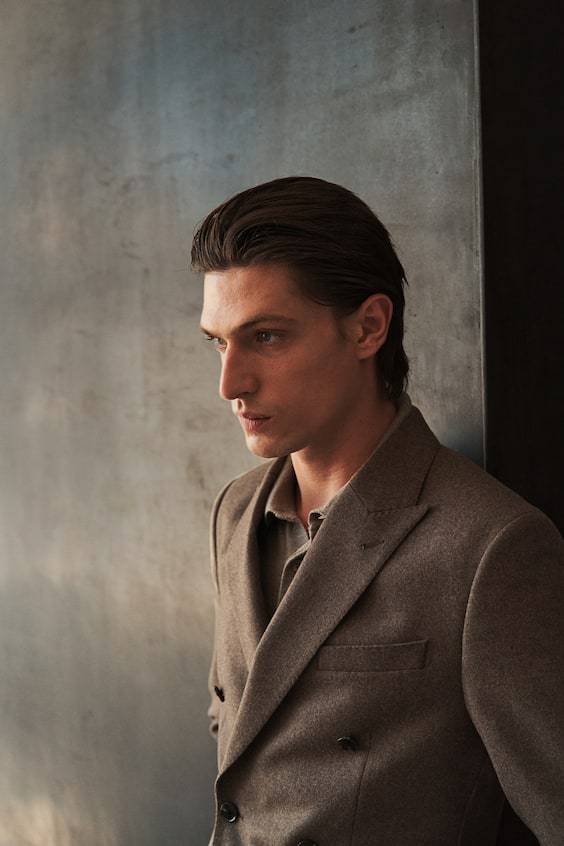 HM Jackett Aus Wollmix In Regular Fit