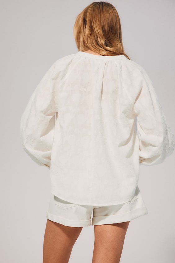 HM Jacquard-weave Blouse