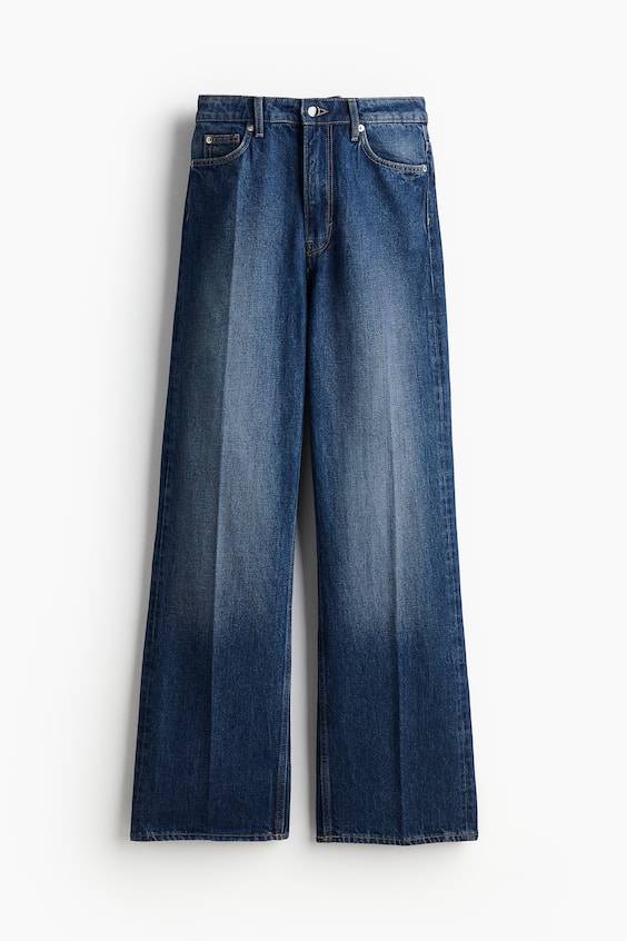HM Jeans Mit Bügelfalten