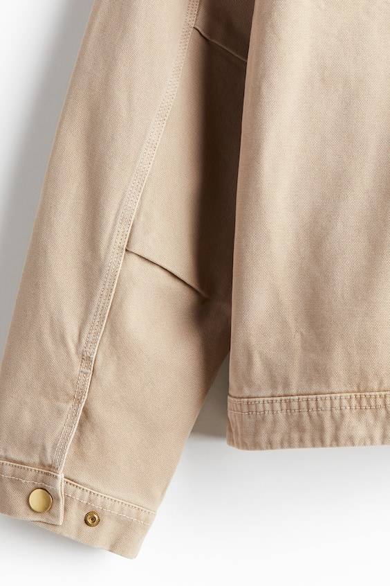 HM Jeansjacke Mit Cordkragen In Regular Fit